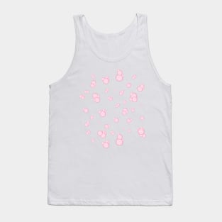 pink bubbles on blue Tank Top